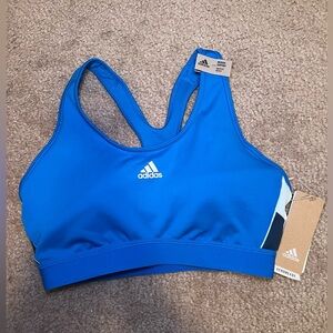 Adidas Blue Sports Bra Women’s Large (Brand New)